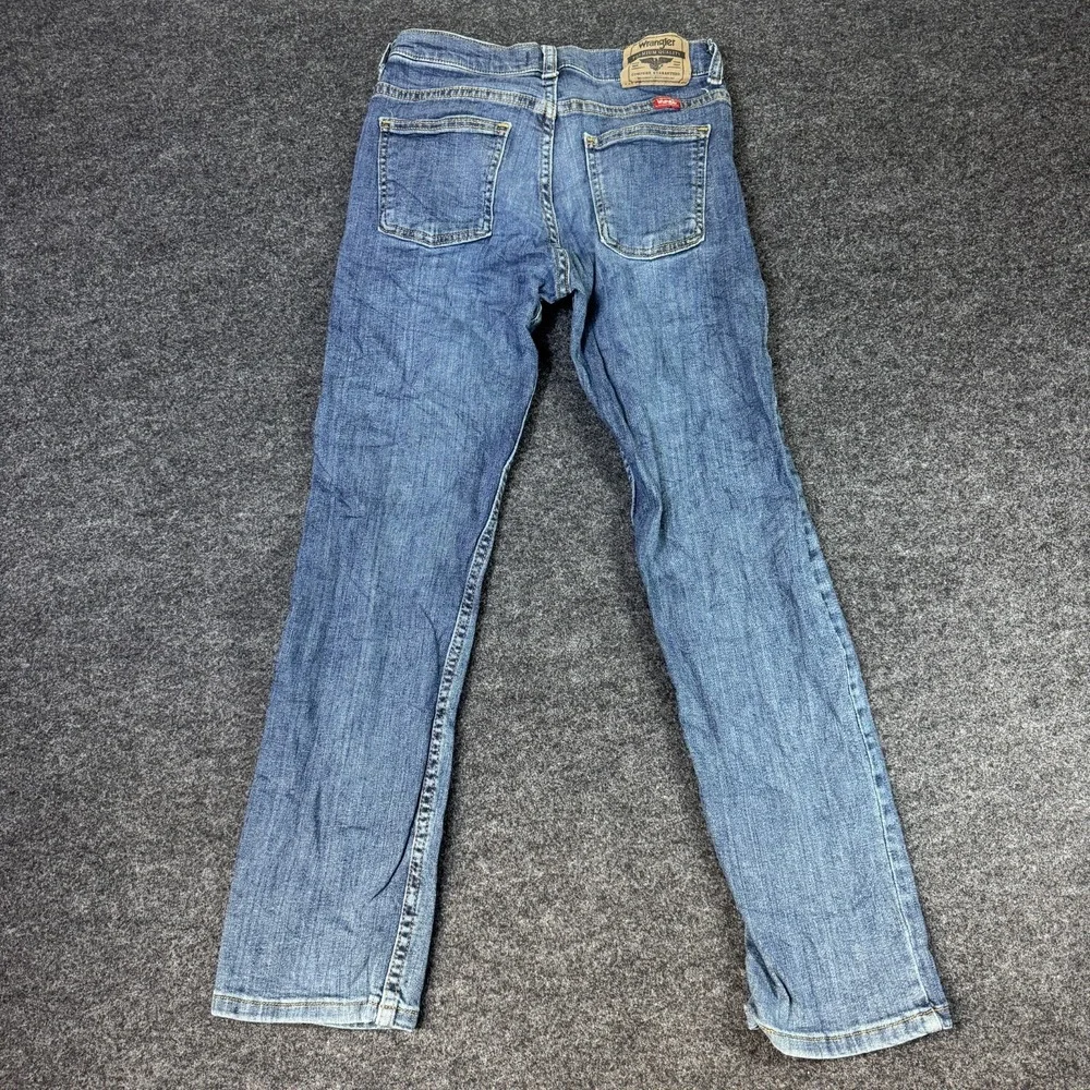 Wrangler Waldon Classic Straight Leg Jeans Boys 12 Blue Denim Cotton Regular Fit